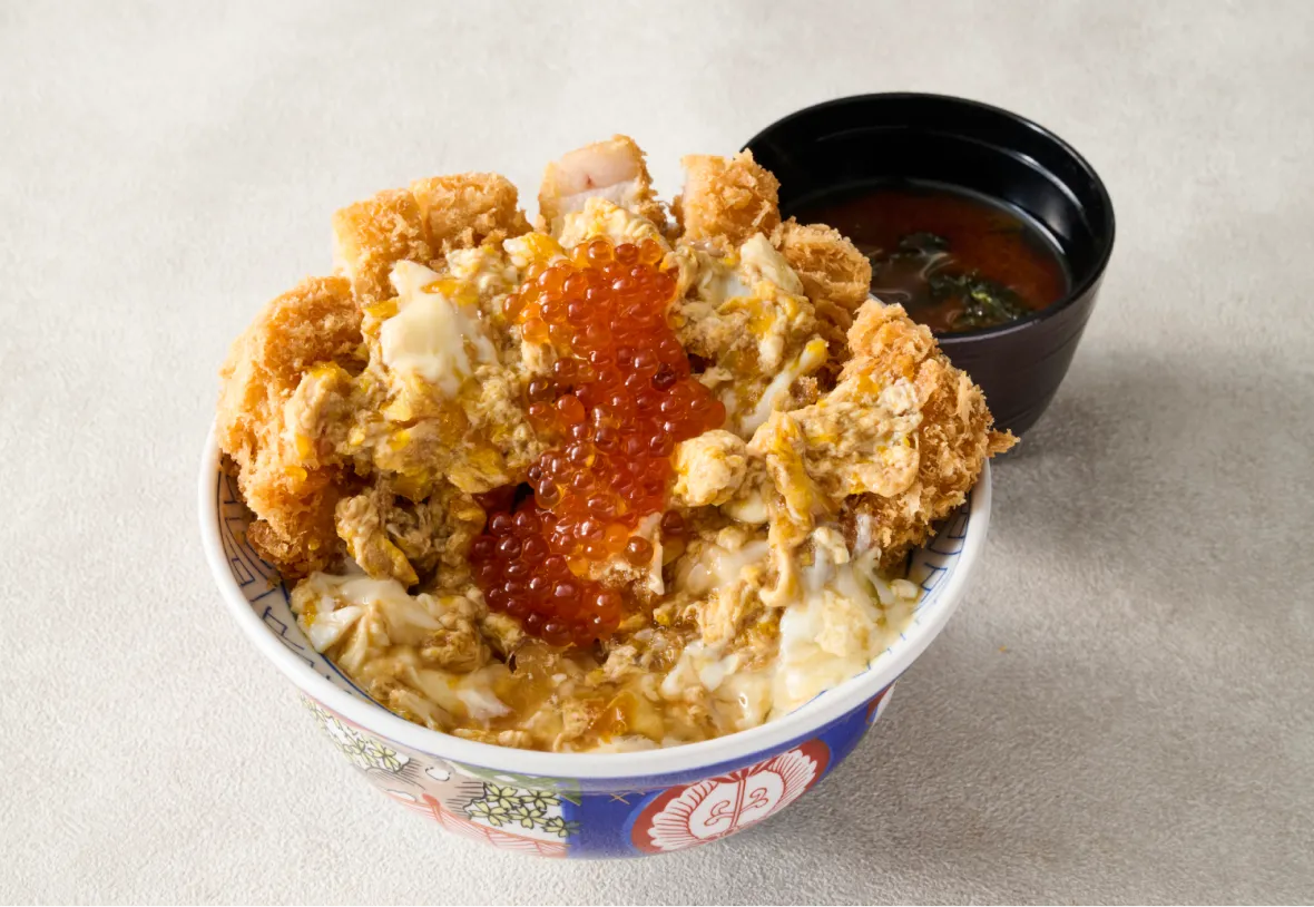 国産豚ロースカツ丼 〜いくら添え〜